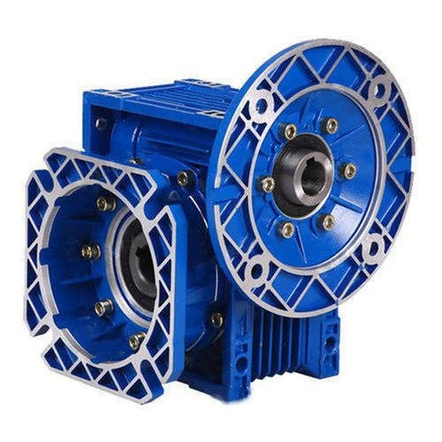 Hollow Shaft Worm Gearbox - Color: Blue