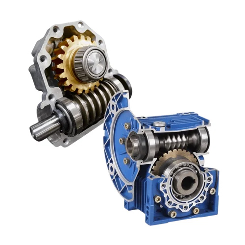 Hollow Shaft Worm Gearbox - Color: Blue