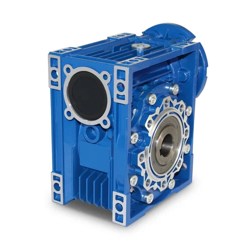 Hollow Shaft Worm Gearbox - Color: Blue