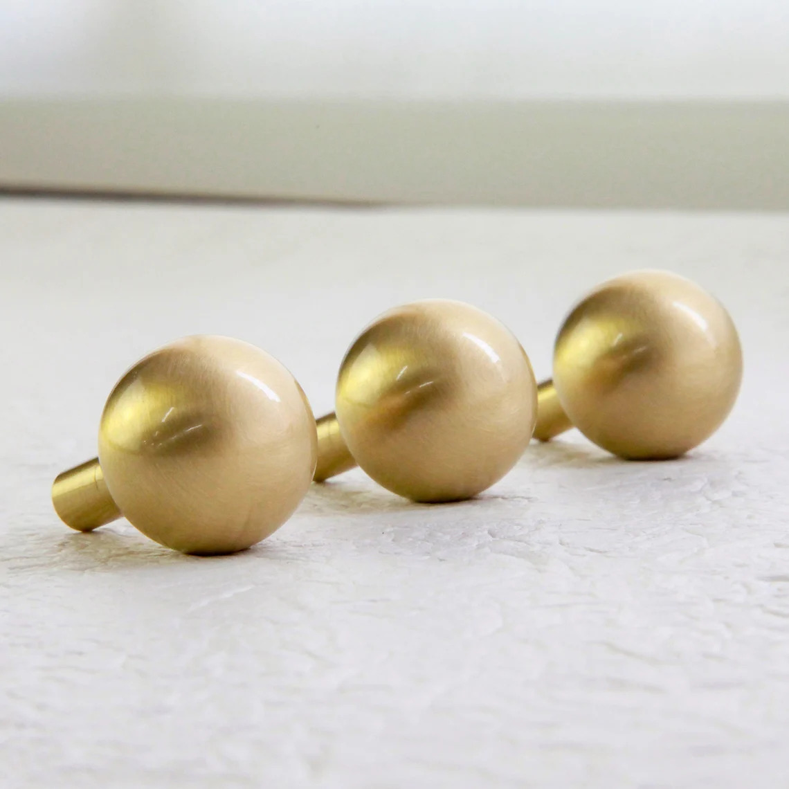 Brass Modern Ball Sphere Knob