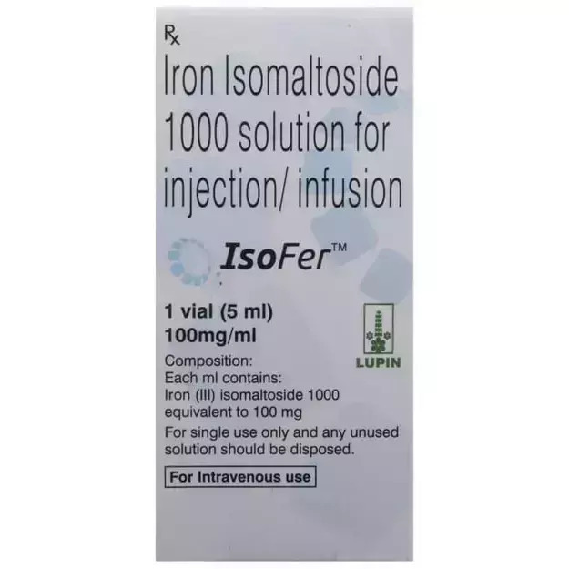 Iron Isomaltoside Injection - Liquid Solution For Injection | Iron Replacement For Iron-deficiency Anemia, Administered By Healthcare Professionals, Suitable For All Ages