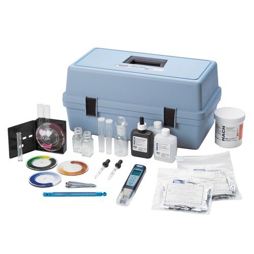 Water Testing Kit - Plastic Material, 10 X 7 X 2 Cm Dimensions | 50 Tests, Ph Range 4-10, Accuracy +/- 0.1 Ph, Includes Acidity, Chloride, Hardness Tests, Soil Colour Chart