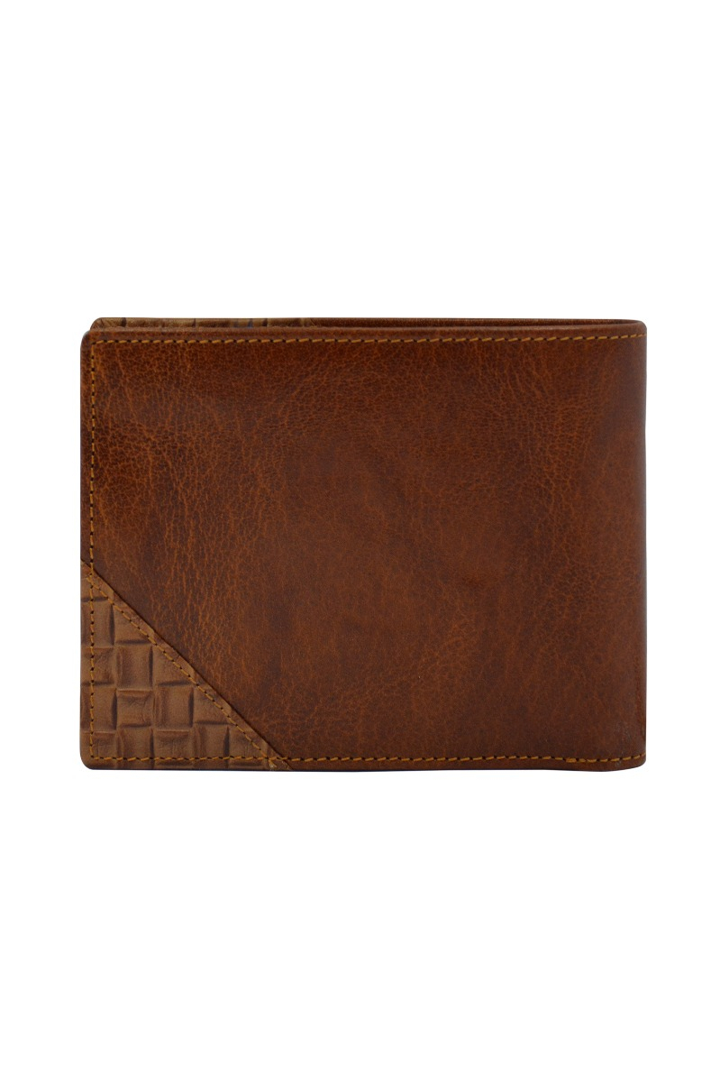 Genuine Leather Tan Combo Wallet Set - Dimensions: 12x2.5x9.4 Cm & 19.6x2.2x9.6 Cm | Features: Matching Stitching, Nickel & Golden Accessories, Gift Box With Rene Logo, Hard Board Box With Compartments, 1-year Warranty