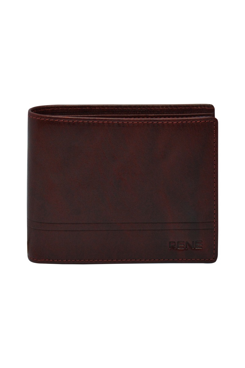 Genuine Leather Combo Box - Color: Wine & Black