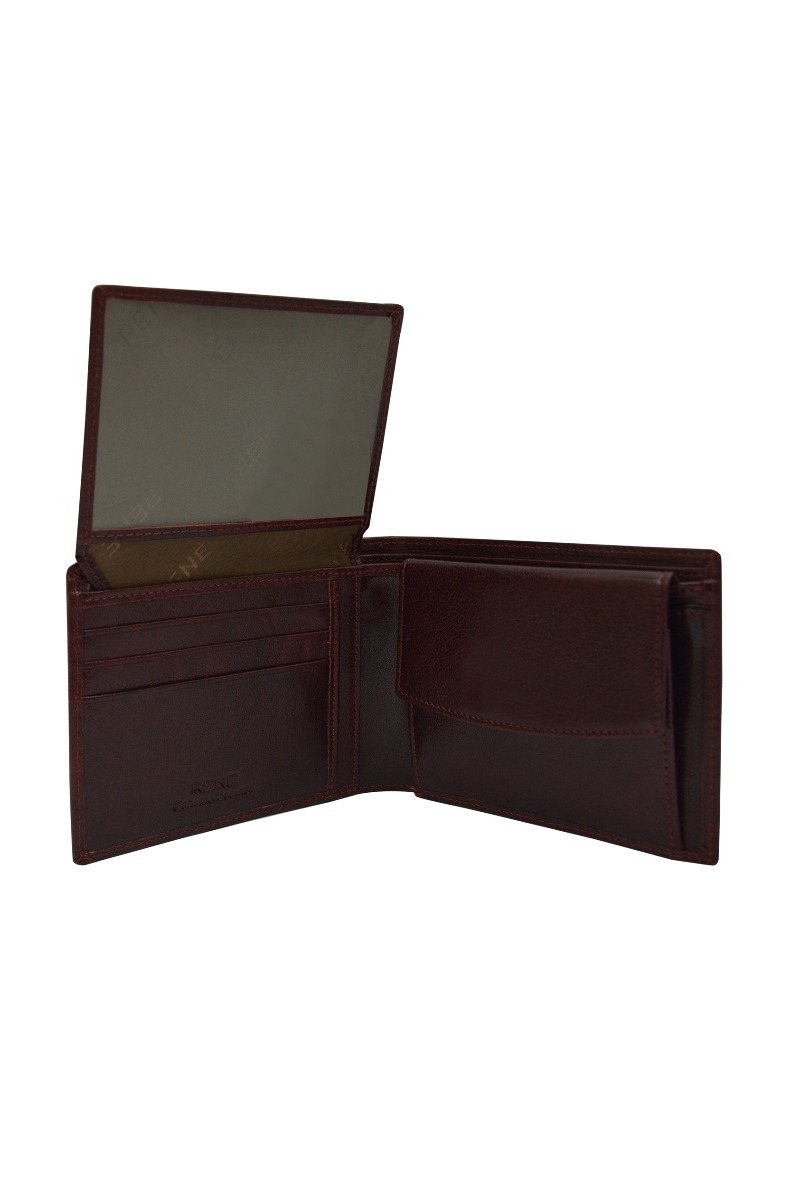 Genuine Leather Combo Box - Color: Wine & Black