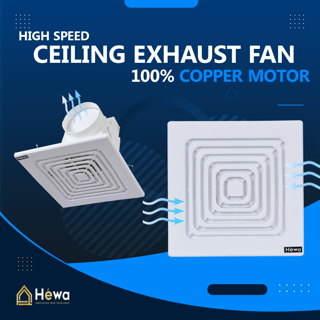 False Ceiling Exhaust Fan Blade Material: Plastic