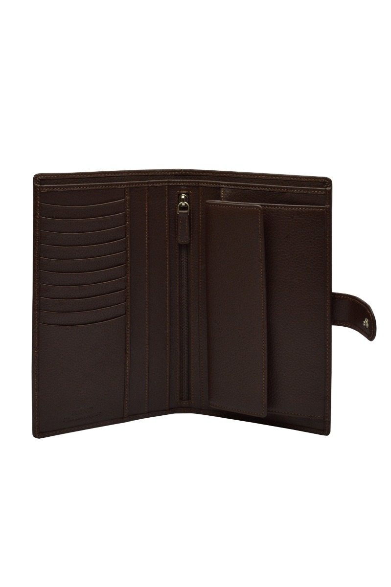 Genuine Leather Travel Wallet / Key Case Combo Box