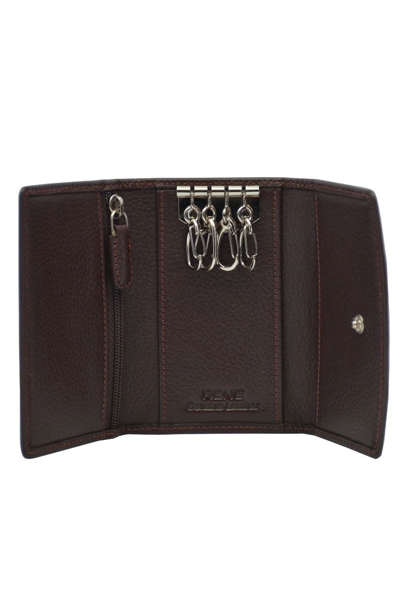 Genuine Leather Travel Wallet / Key Case Combo Box