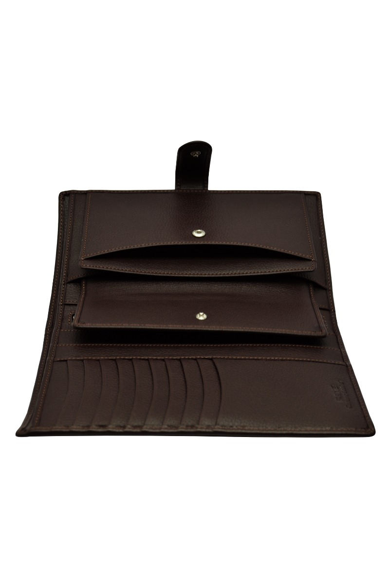 Genuine Leather Travel Wallet / Key Case Combo Box