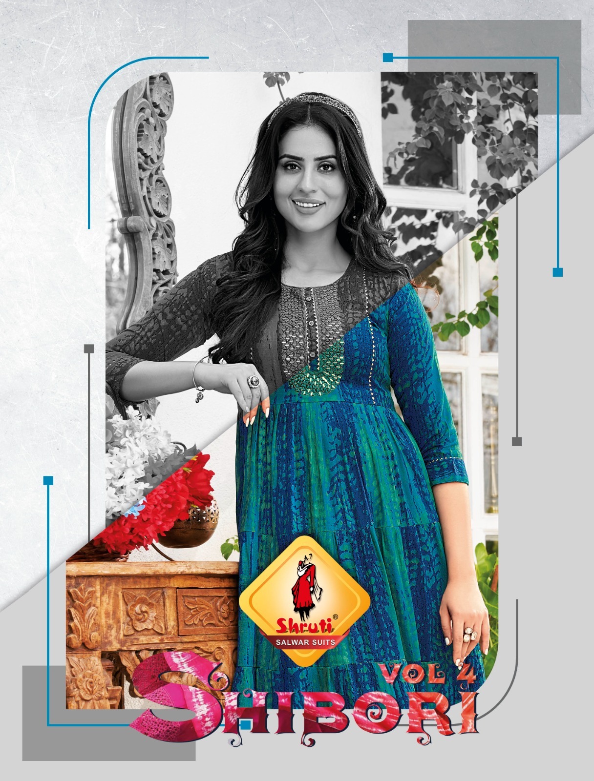 Liva Modal Mirror Hand Embroidery Work Suit