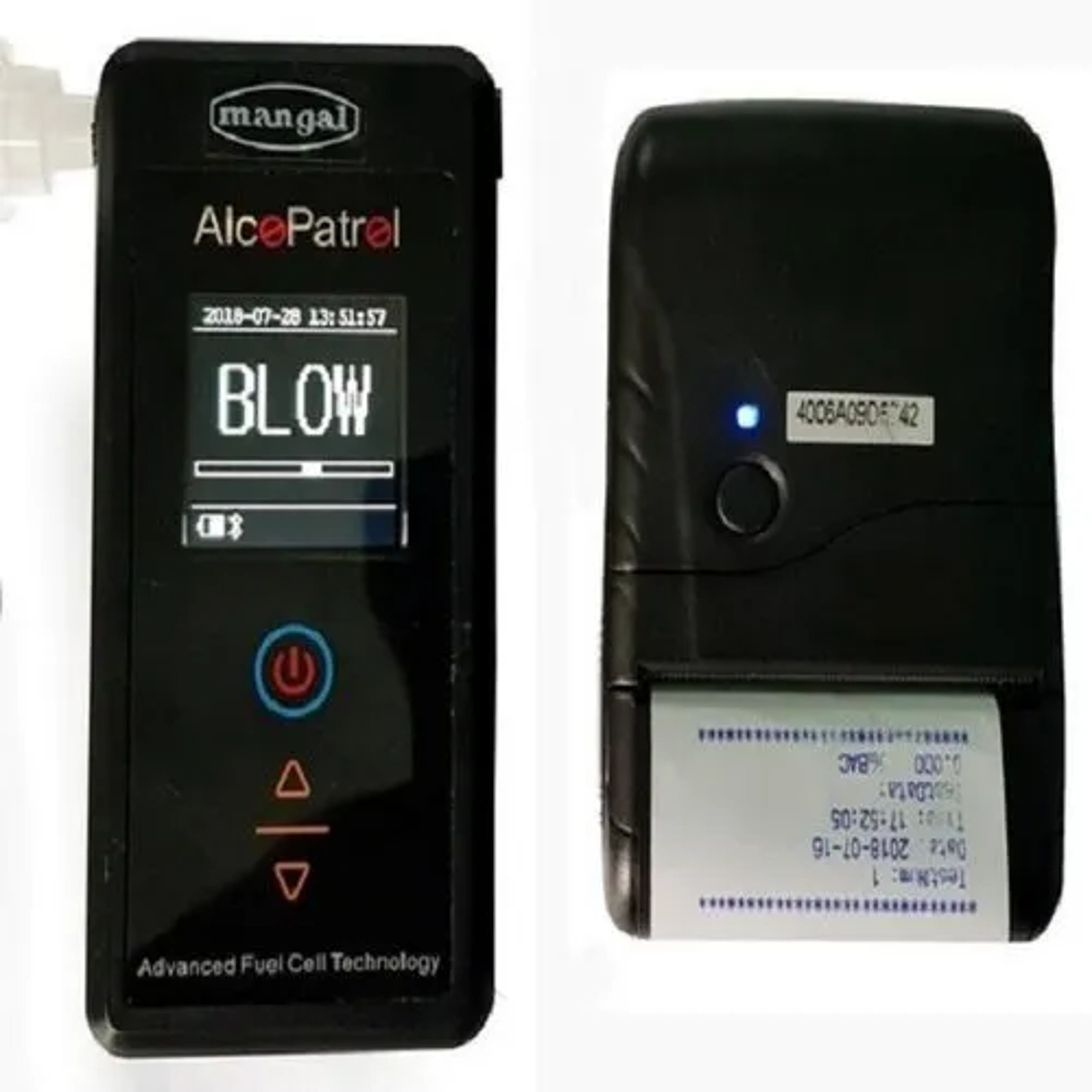 Breath Analyzer With Printer Model :Pt100
