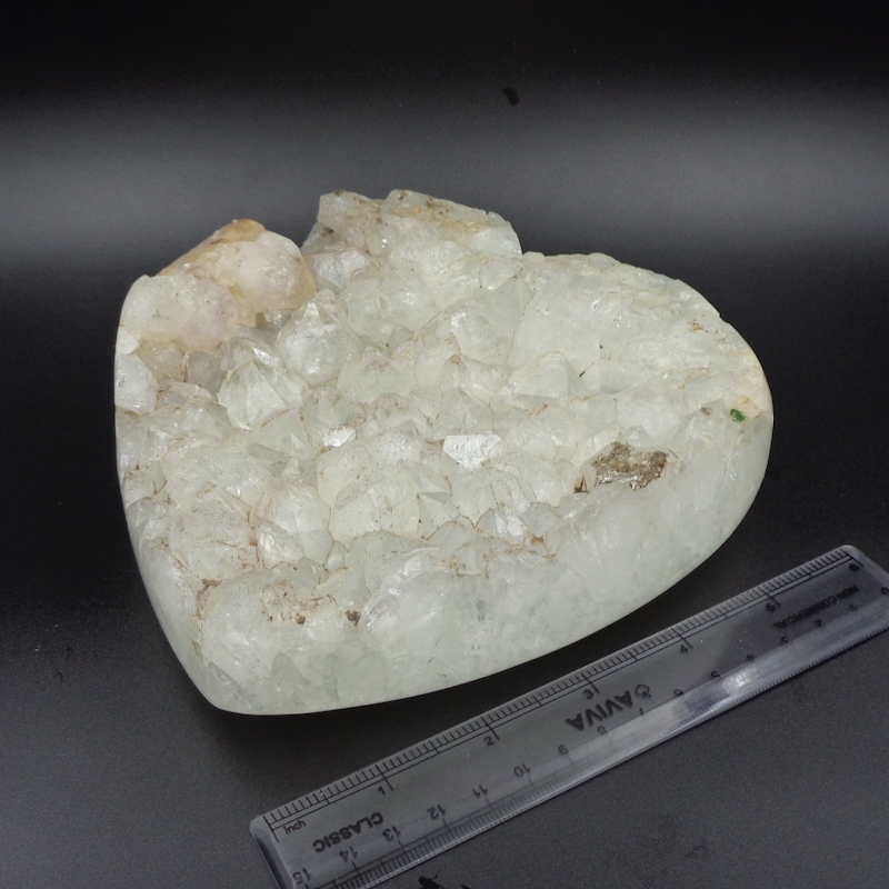 Agate Druzzy White Big Hearts - Feature: Durable