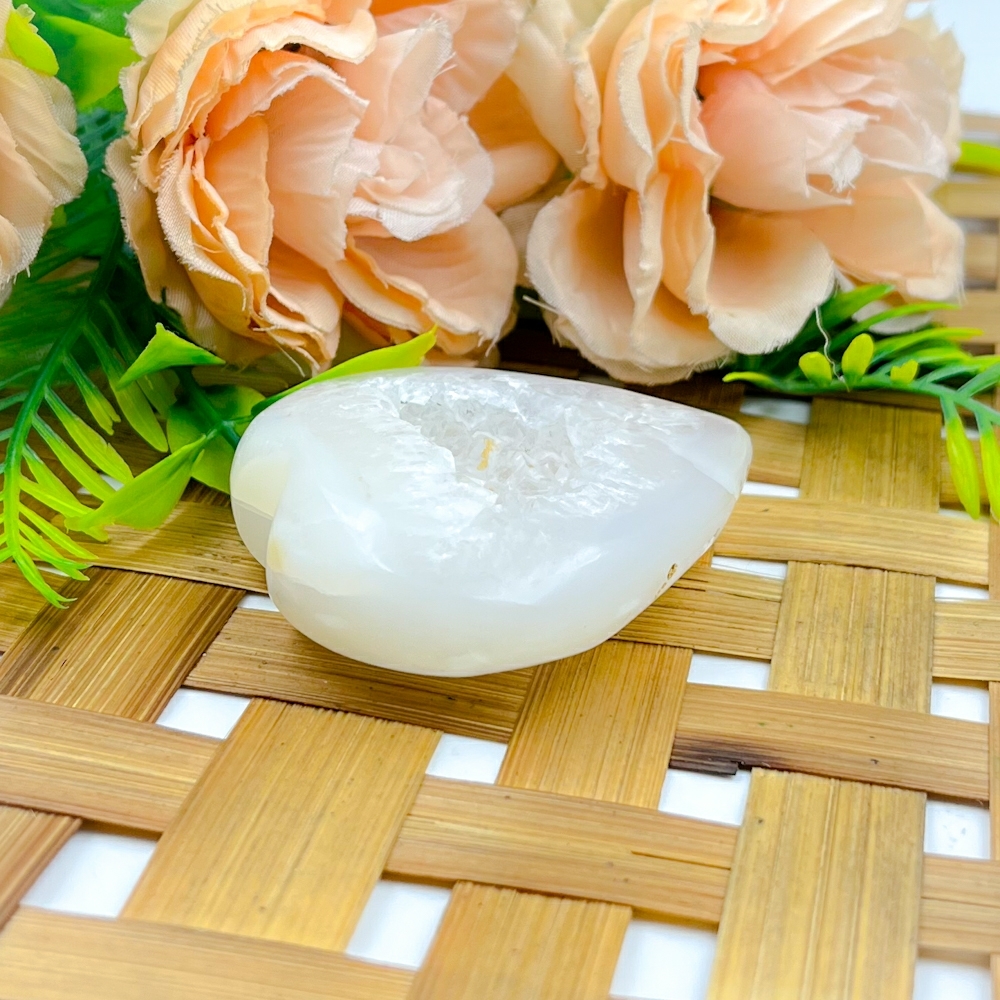 Agate Druzzy White Heart - Feature: Durable