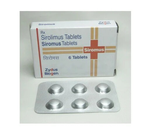 Siromus 1mg Tablet - Sirolimus, Pack Of 6 Coated Tablets | Suitable For All, Dosage As Directed By Physician, Store Below 30a C