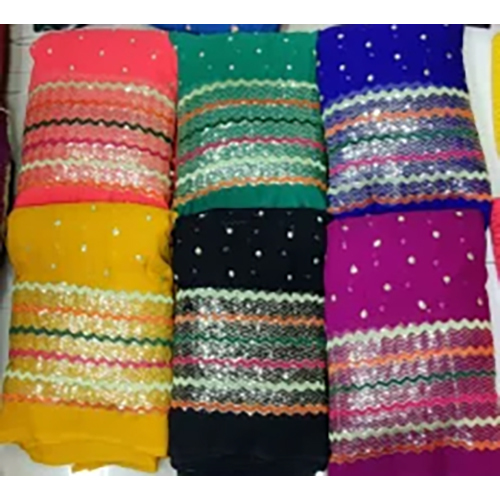 Washable Sequence Embroidery Work Fabric