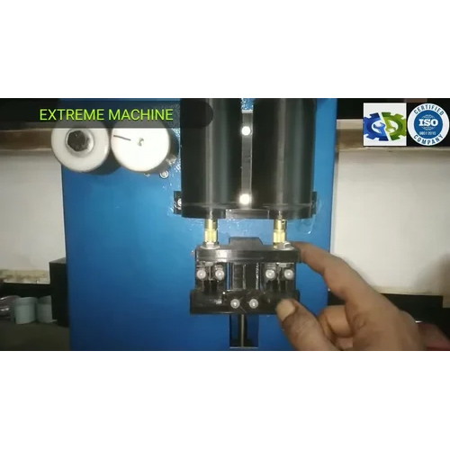 Mild Steel Semi Automatic Round Cotton Wick Machine Production 50-60 Strokes-Min - Color: Blue