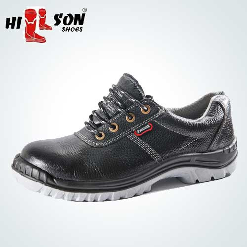 Safety Shoes - Pu Upper, Steel Toe, Size 6 To 12, Black | 900g, 1-year Warranty, Lace Style For Men