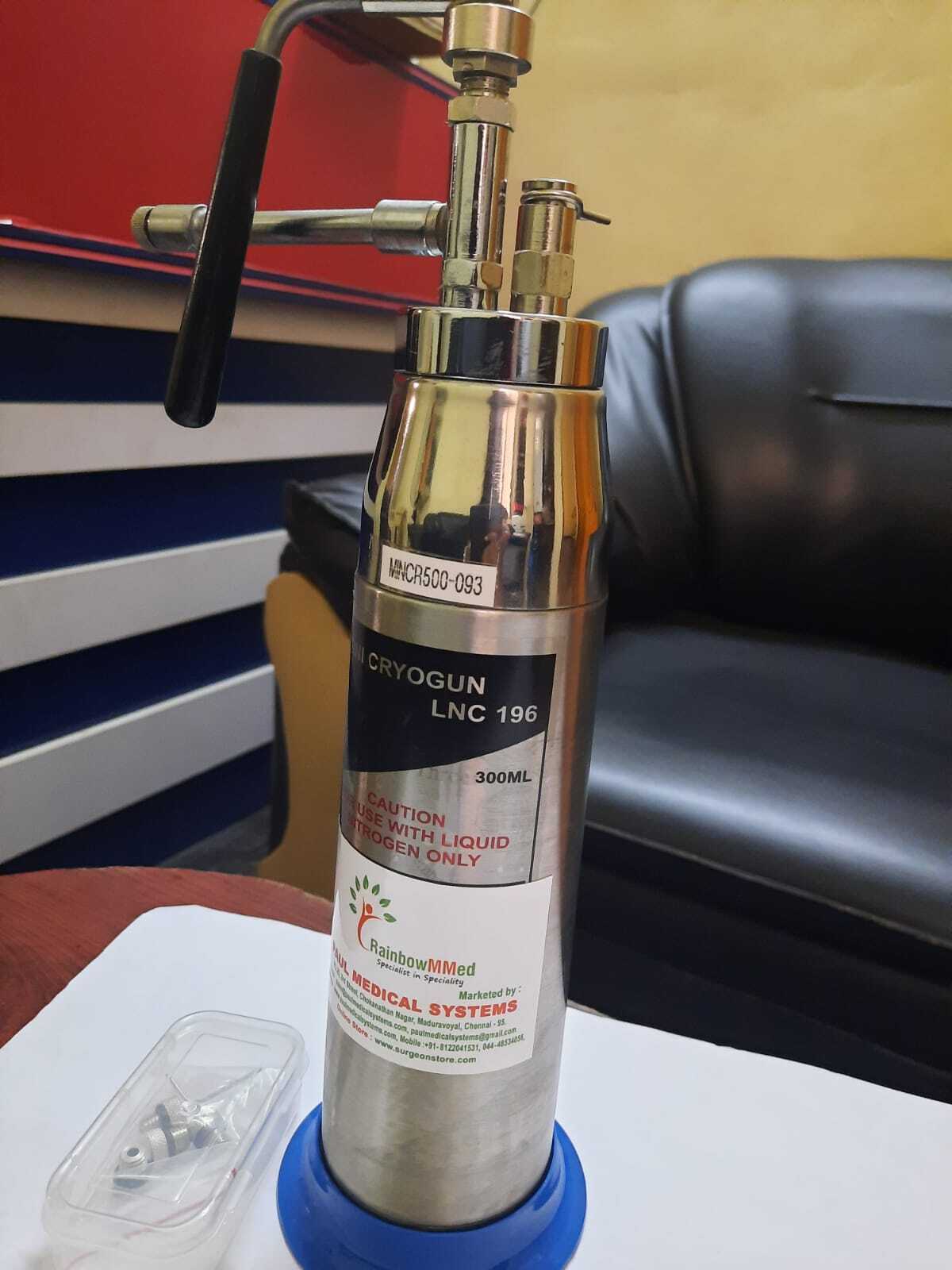 Mini Cryo Gun Liquid Nitrogen System Stainless Steel Mini Cryo Gun 500ml Liquid Nitrogen Mini Cryo Gun 300ml New Liquid Nitrogen Spray Mini Cryo Gun - Operating Type: Semi-automatic