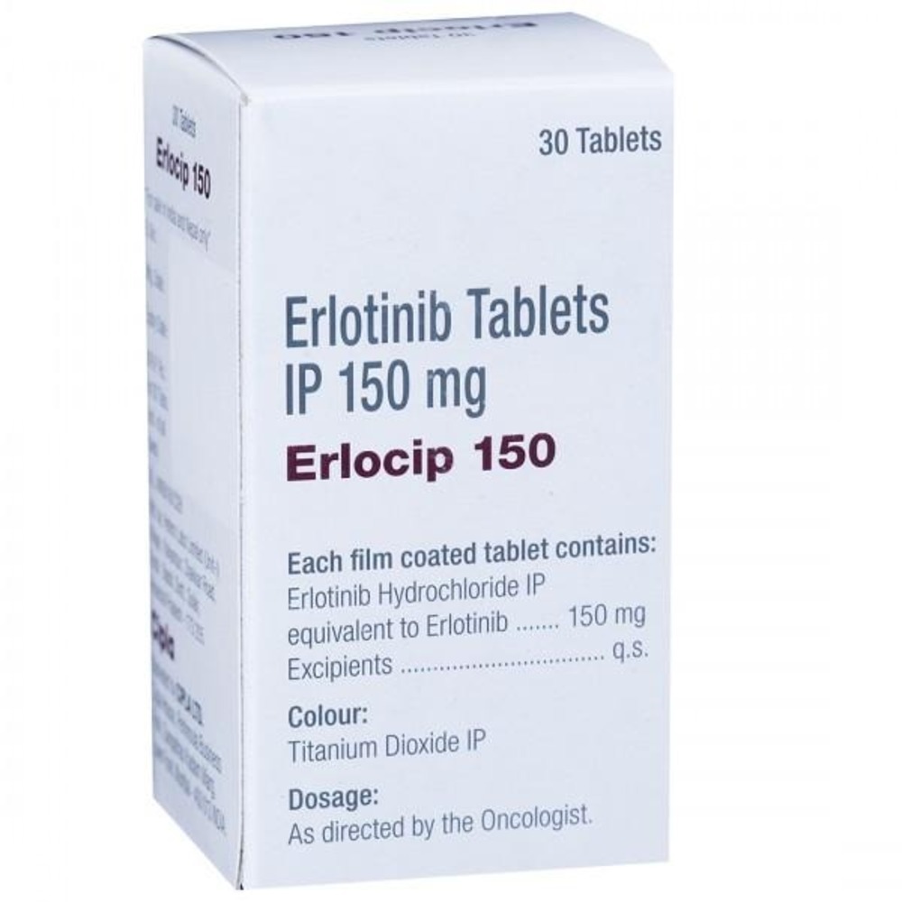 Erlocip 100 Mg Tablets - Coated Tablets For Non-small Cell Lung Cancer Treatment | Dosage As Directed By Physician, Suitable For All