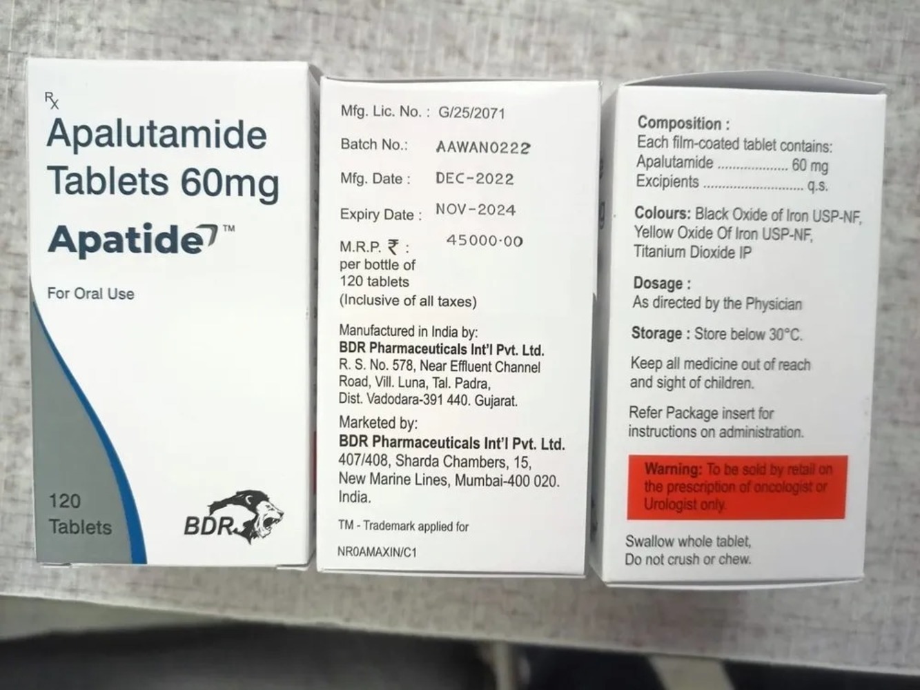 Apatide 60mg Tablets