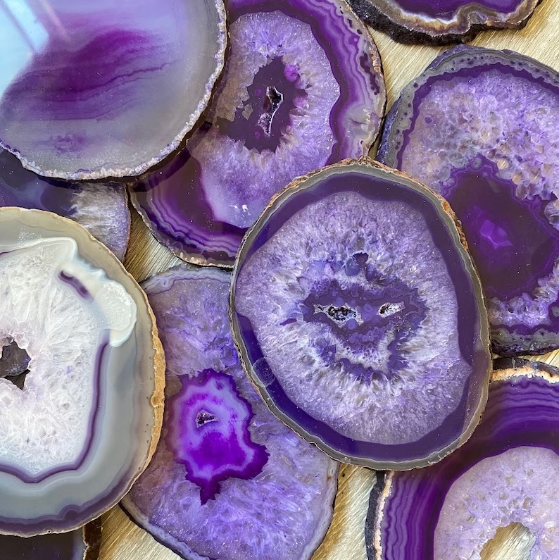 Agate Multi Color Coaster