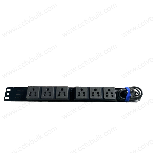 Rack Power Strip 6 Socket Velcro Cm 1y