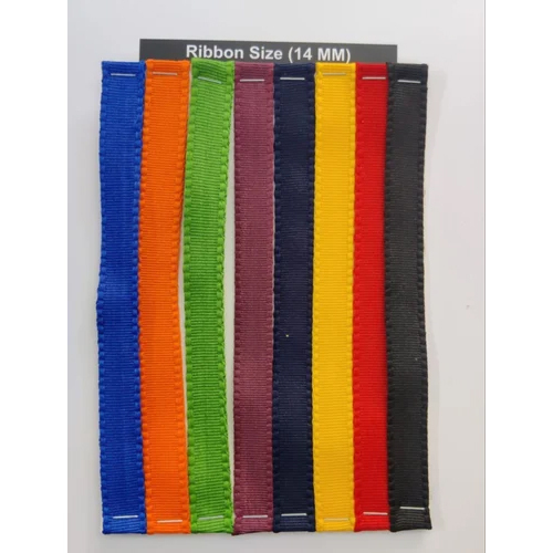 20mm Polyester Plain Ribbon - 100% Polyester, 20mm Width | Reversible Design In Orange Or White, Ideal For Crafts And Decorations