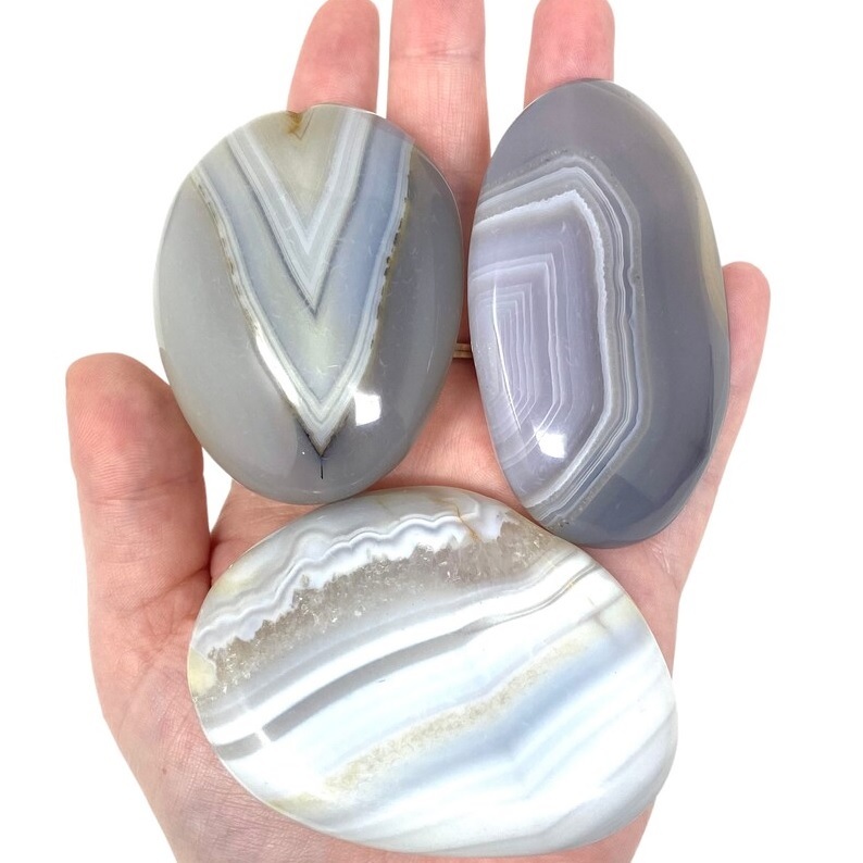 Agate Palmstone - Color: Silver