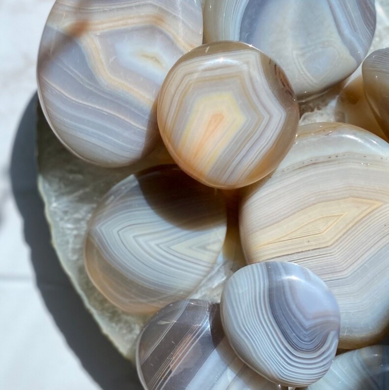 Agate Palmstone - Color: Silver