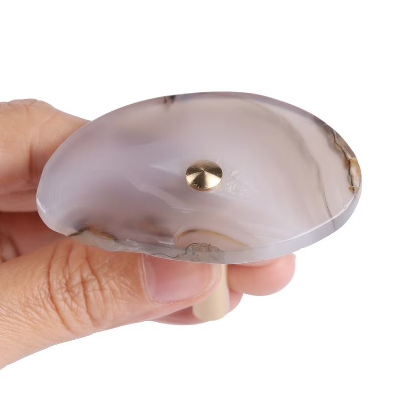 Agate Gemstone Wall Hooks - 3 To 3.5 Inch, Multi-color Natural Polished Druzzy For Home Decoration, Handmade & Durable