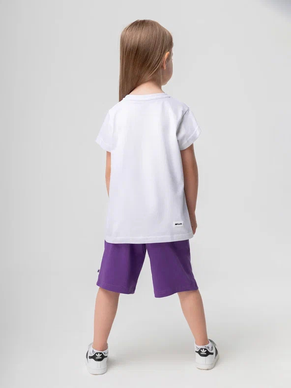Shorts 8-77u - Cotton Blend, Multiple Sizes, Purple | Breathable, Comfortable, Elastic Waist, Loose Fit, Soft Fabric, Pockets
