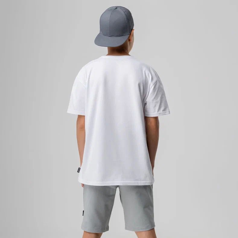 Shorts 39-11u - 92% Cotton, 8% Lycra, School Age Sizes, Gray Color | Unisex, Loose Style, Elastic Waist, Breathable Pockets, Durable Comfort