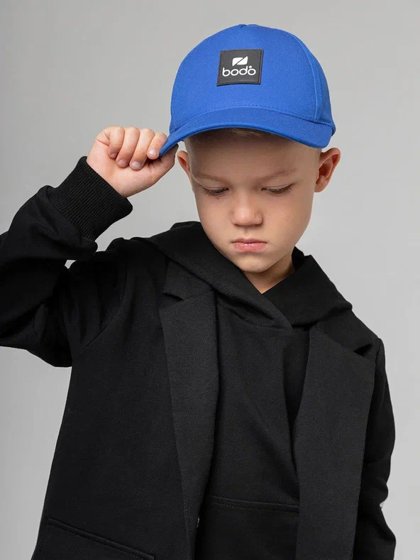 Baseball Cap 45-7 - 100% Cotton, Adjustable Size, Blue | Breathable Fabric, Comfortable Fit, Stylish Design, Sun Protection, Medium Curved Peak