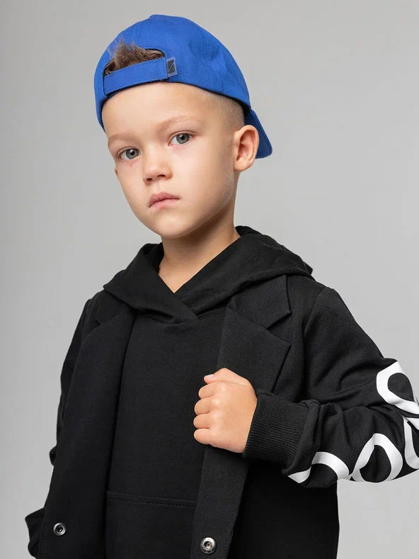 Baseball Cap 45-7 - 100% Cotton, Adjustable Size, Blue | Breathable Fabric, Comfortable Fit, Stylish Design, Sun Protection, Medium Curved Peak