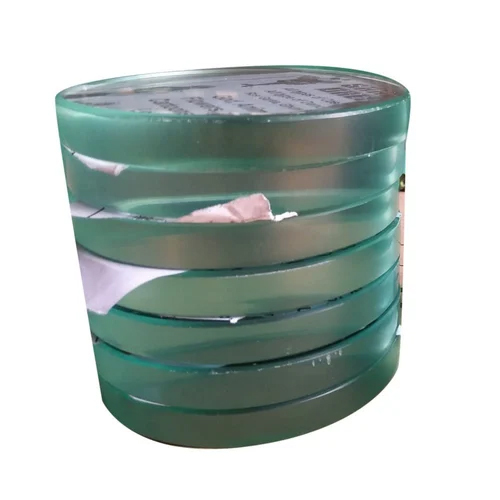 100mm Round Toughened Safety Glass - Toughened Glass Material, 100mm Diameter, Polished Surface | Solid Structure Designed for Industrial Use