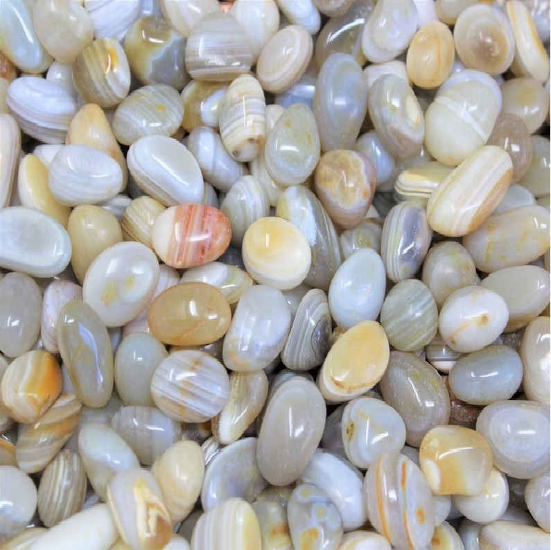 Agate Tumbles - Multi-color Gemstone, 1 To 1.5 Inch Size | Handmade, Durable, Uv Resistant, Easy To Clean