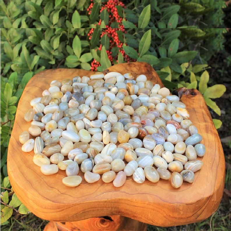 Agate Tumbles - Multi-color Gemstone, 1 To 1.5 Inch Size | Handmade, Durable, Uv Resistant, Easy To Clean