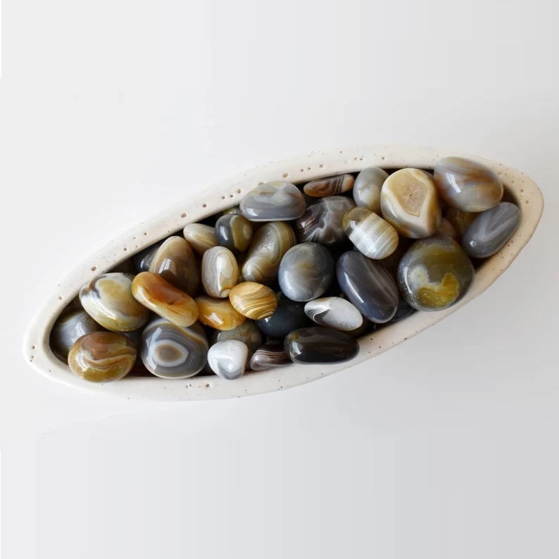 Agate Tumbles - Multi-color Gemstone, 1 To 1.5 Inch Size | Handmade, Durable, Uv Resistant, Easy To Clean