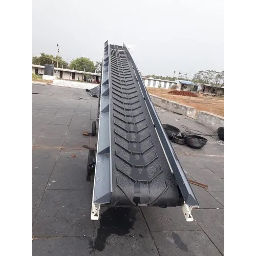 Truck Loading Conveyor - Stainless Steel, Flat Belt Design - Heat Resistant, Industrial Warranty Included