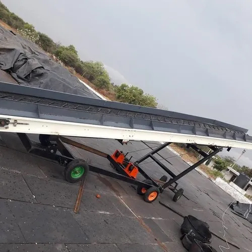 Truck Loading Conveyor - Stainless Steel, Flat Belt Design - Heat Resistant, Industrial Warranty Included