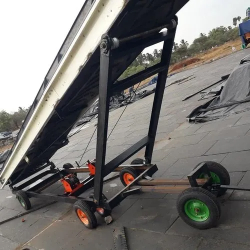 Truck Loading Conveyor - Stainless Steel, Flat Belt Design - Heat Resistant, Industrial Warranty Included