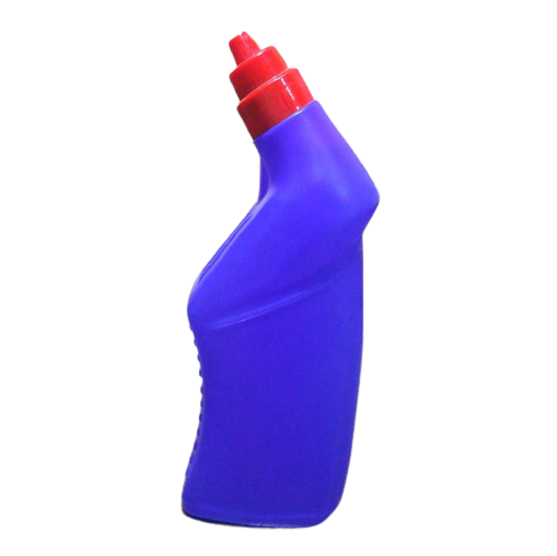 500ml Empty Toilet Cleaner Bottle - Hdpe Plastic, 28mm Diameter, Blue Color, Screw Cap Included | Ideal For Toilet Cleaning Applications