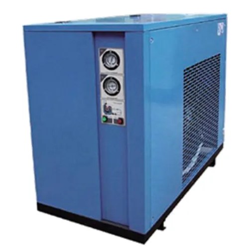 Compressed Air Dryer - Refrigerated Technology, 2 Hp Motor, 220/415 V Power Supply, Blue Color, 12 Months Warranty | Automatic Operation, Industrial Usage