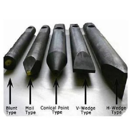 Hydraulic Rock Breaker Chisel - Color: Black