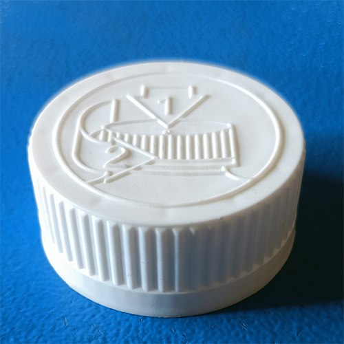 Child-Safe Screw Cap - Plastic, 32 mm Size, White Color | Enhanced Security for Kids, Push-and-Turn Mechanism