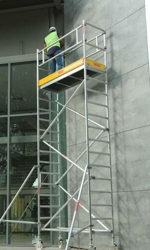 Aluminum Mobile Scaffold Tower With Narrow Version 4 Meter