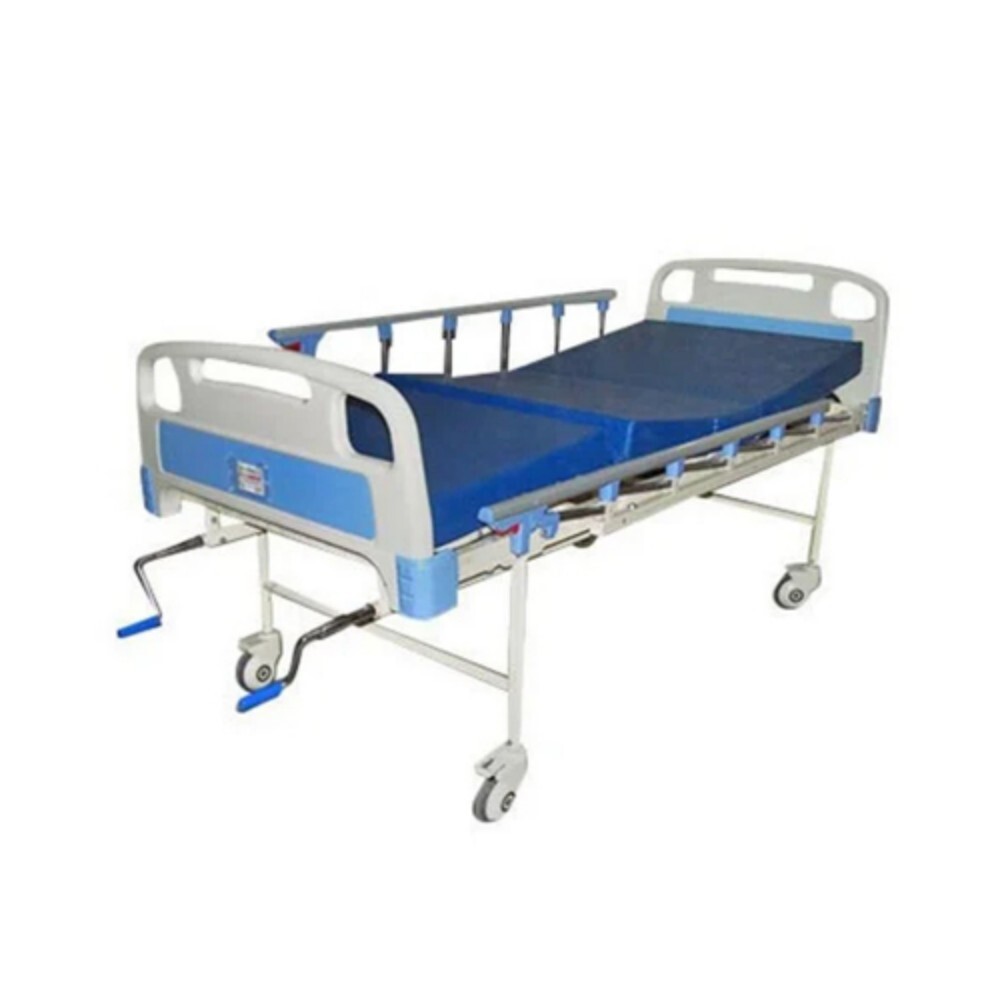 Hospital Fowler Bed - Color: White-Blue