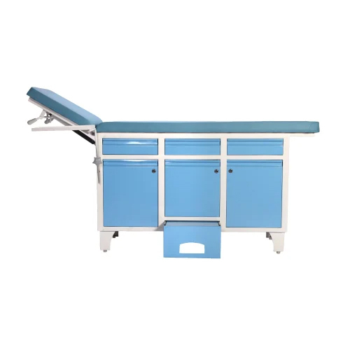 Examination Table And Bed - Color: White-blue
