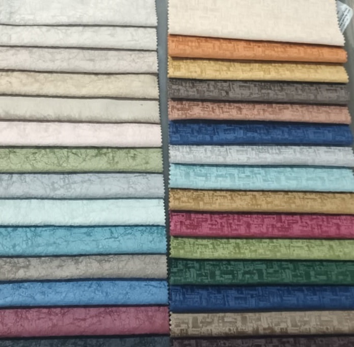 Suede Fabric - 500gm, Luxurious High Density Material For Sofa, 25+ Colors With Self Printed 4d Design For Elegant Home Interiors