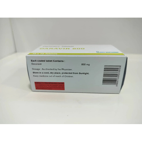 Daravir 800 Tablets - 800 Mg Antiviral Tablet For Adults | High-quality Reliable Antiviral Solution Optimal Treatment Outcomes